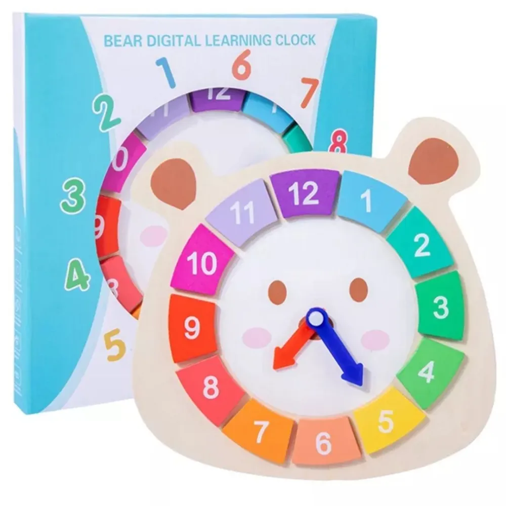 Wooden Puzzle Digital Clock Toy