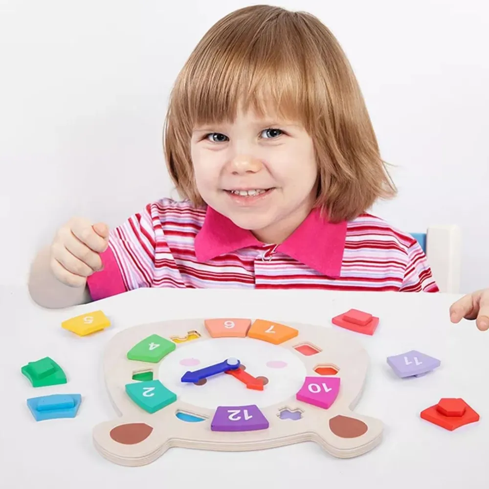 Wooden Puzzle Digital Clock Toy