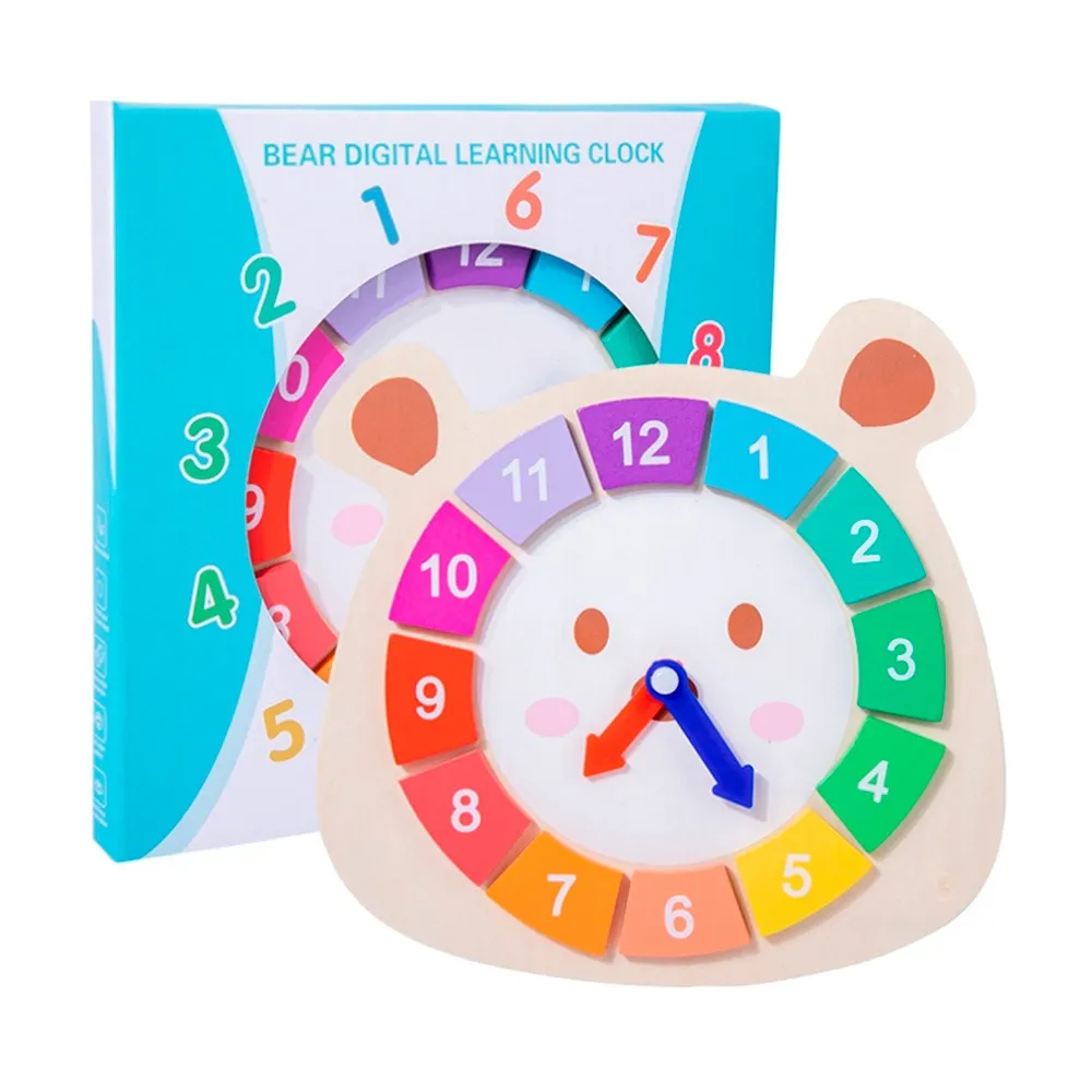 Wooden Puzzle Digital Clock Toy