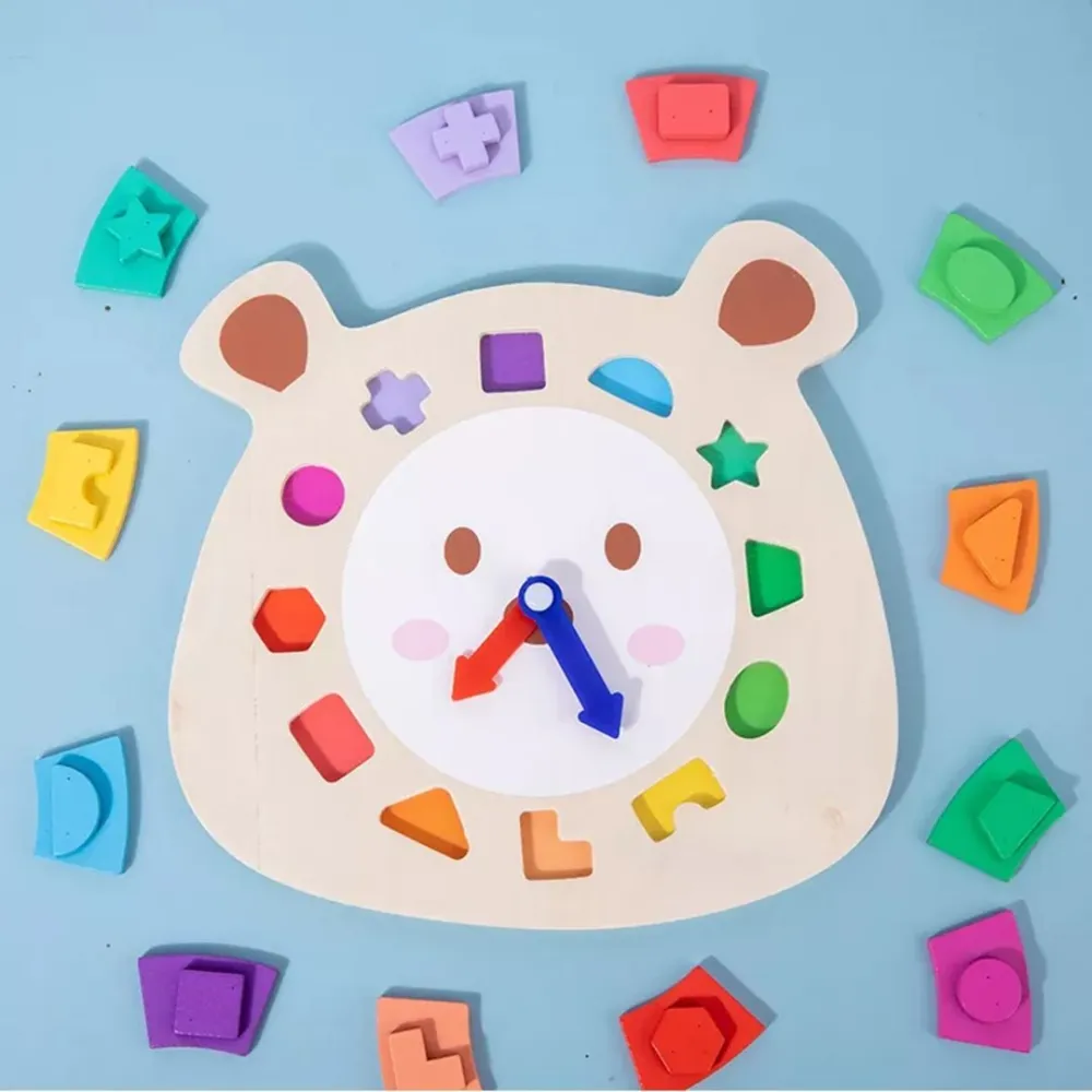 Wooden Puzzle Digital Clock Toy
