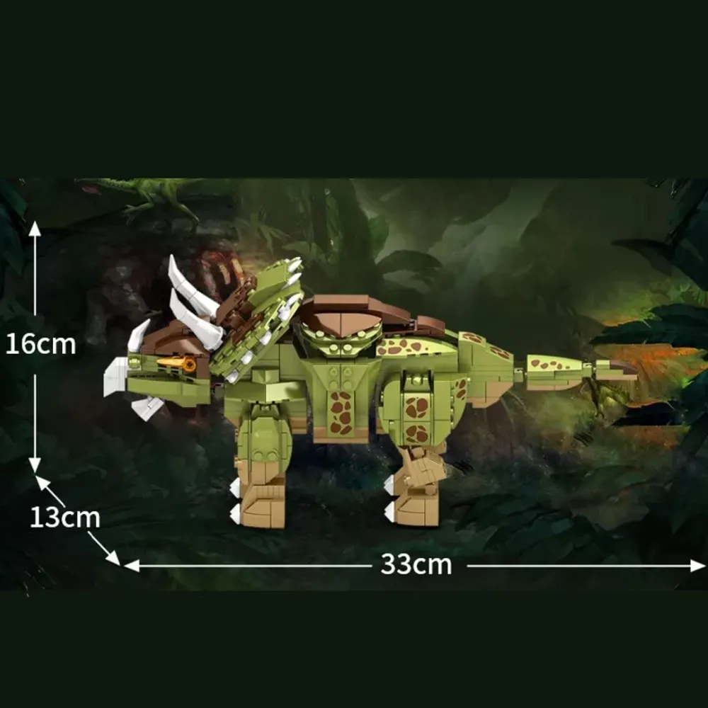 dinosaur from bricks