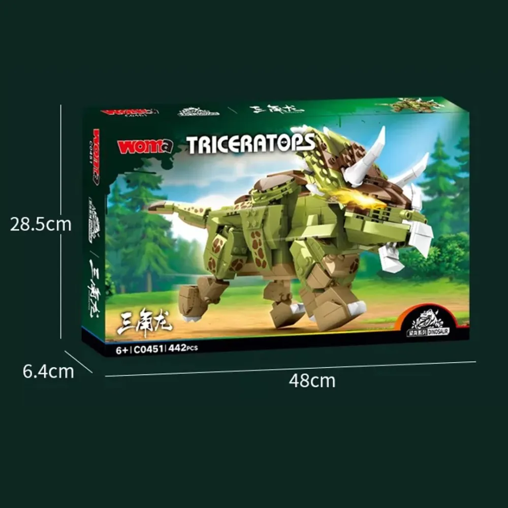 dinosaur from bricks