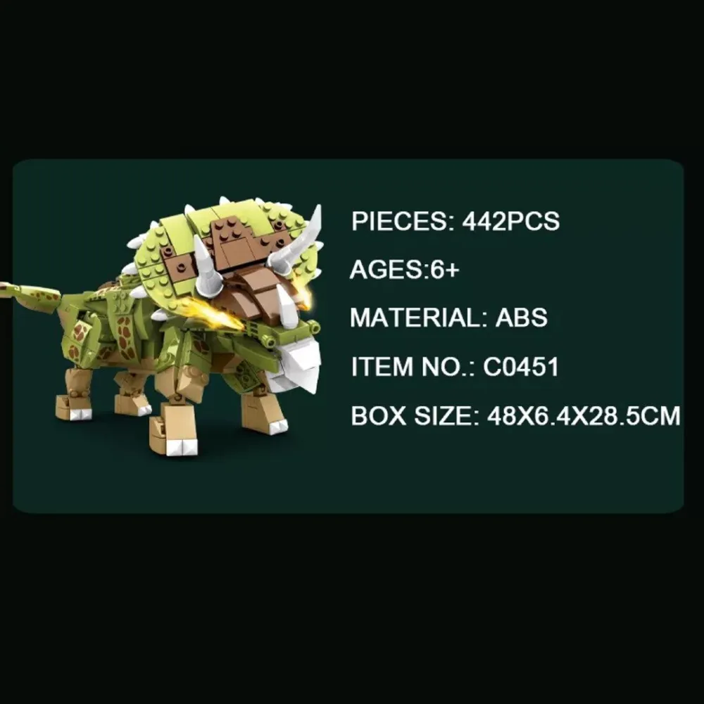 dinosaur from bricks