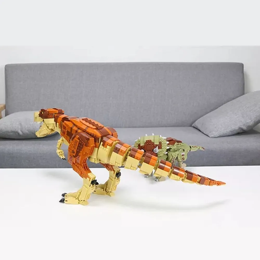 dinosaur from bricks