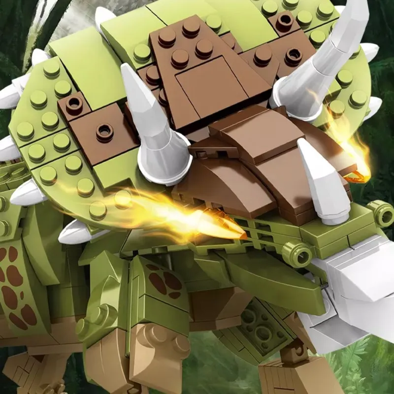 dinosaur from bricks