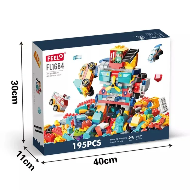robot 6 in 1 from wedge blocks
