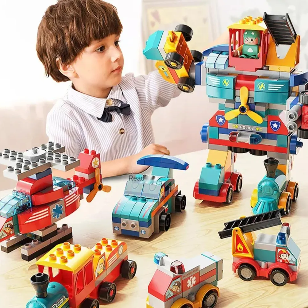 robot 6 in 1 from wedge blocks