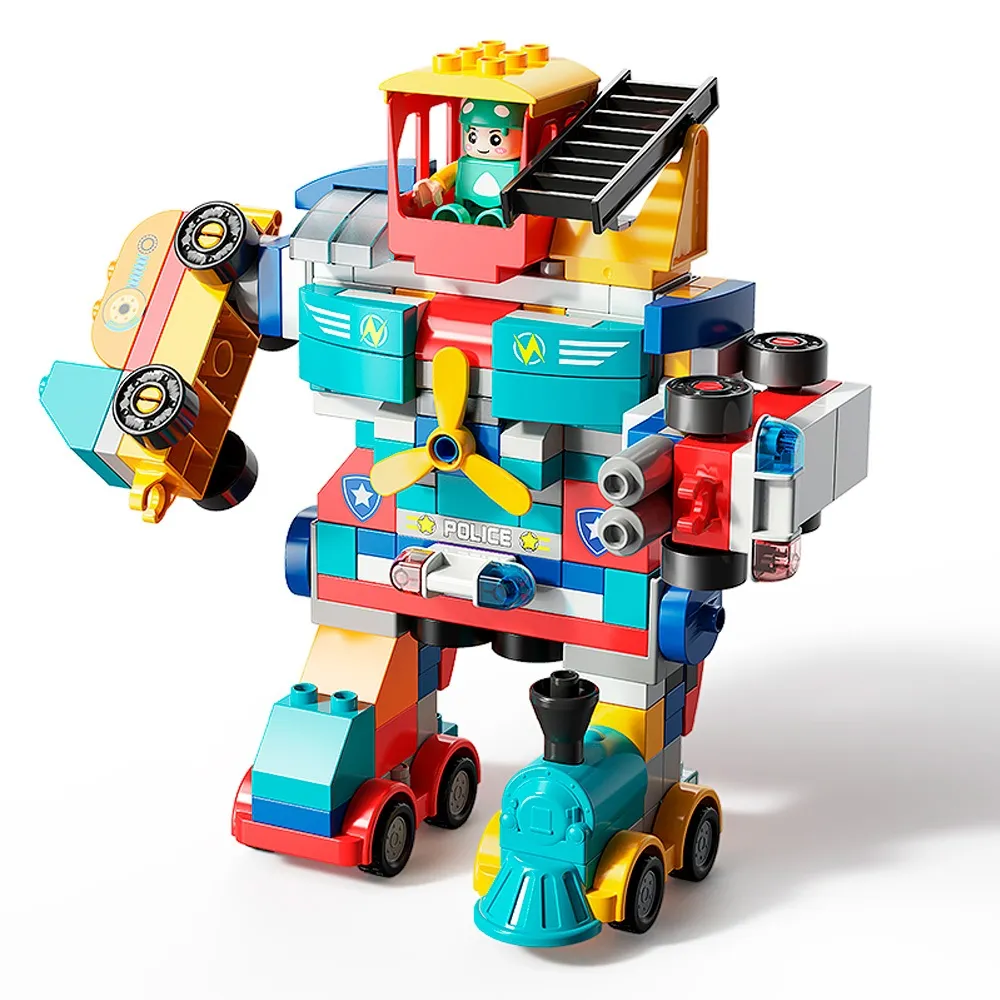 robot 6 in 1 from wedge blocks
