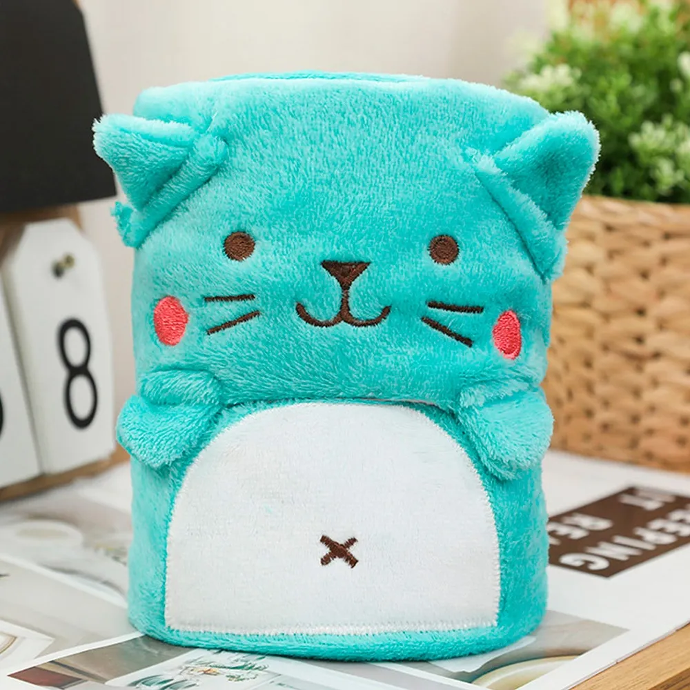 Rolling Cartoon Animal Blanket