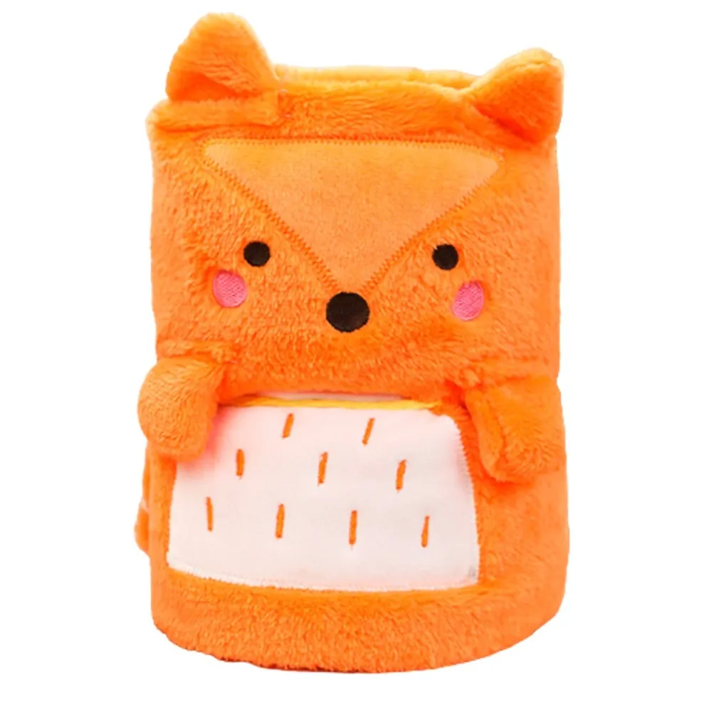 Rolling Cartoon Animal Blanket