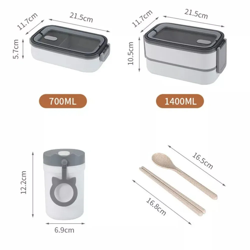 2 flat food container