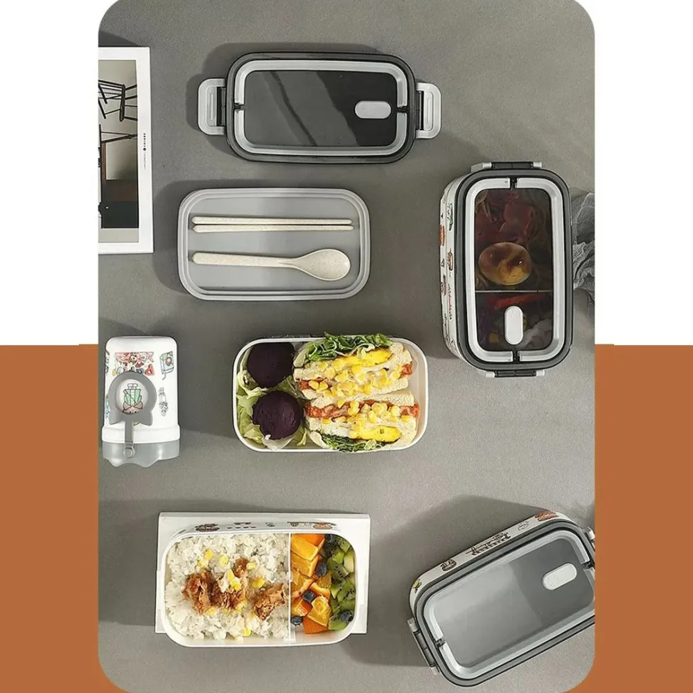 2 flat food container