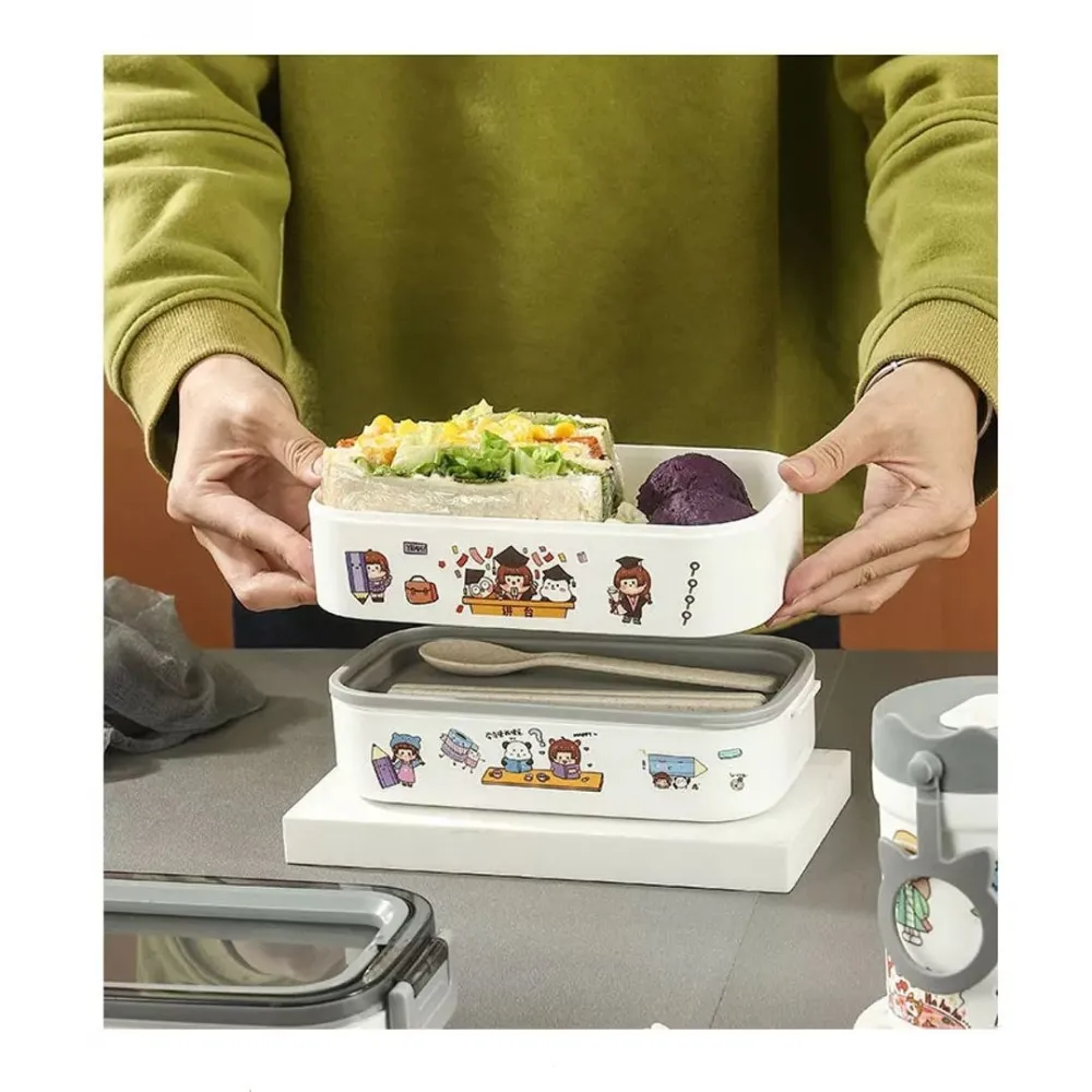 2 flat food container