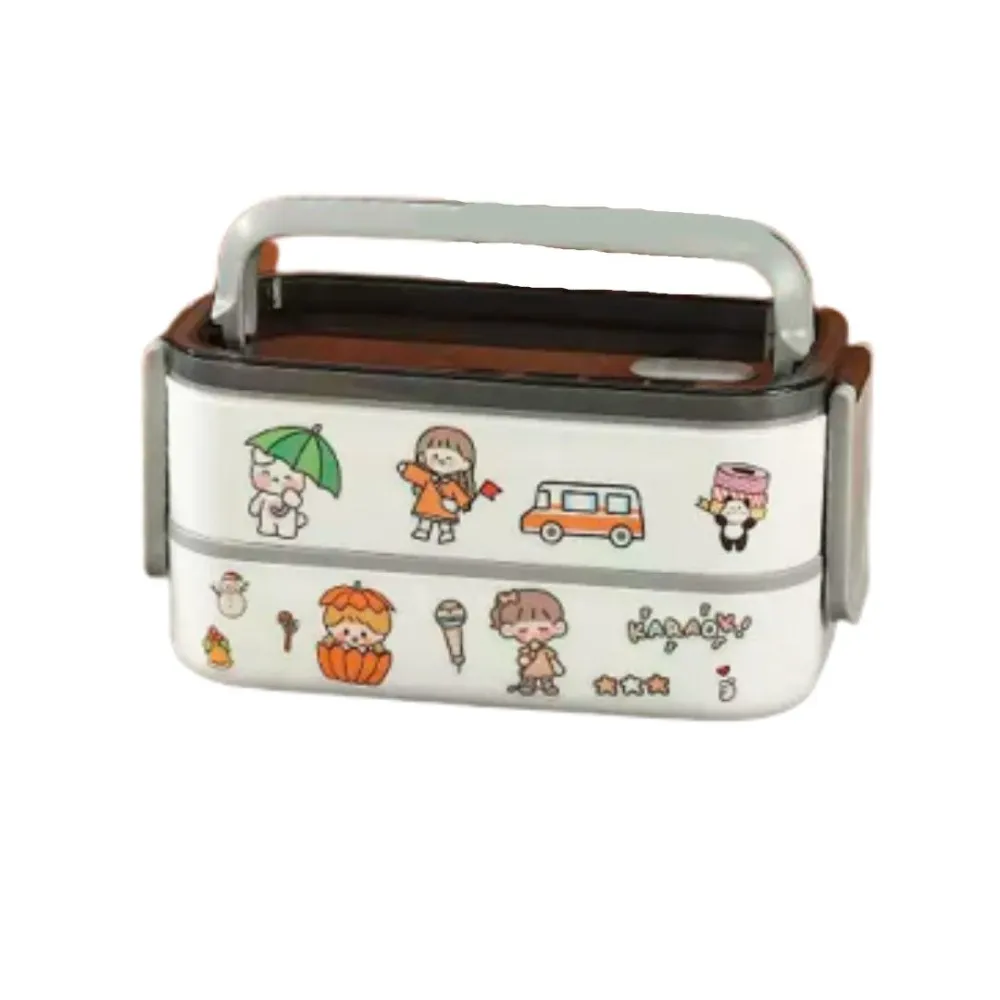 2 flat food container