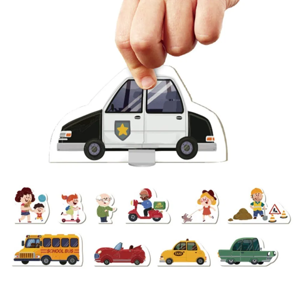 educational puzzle with motorway