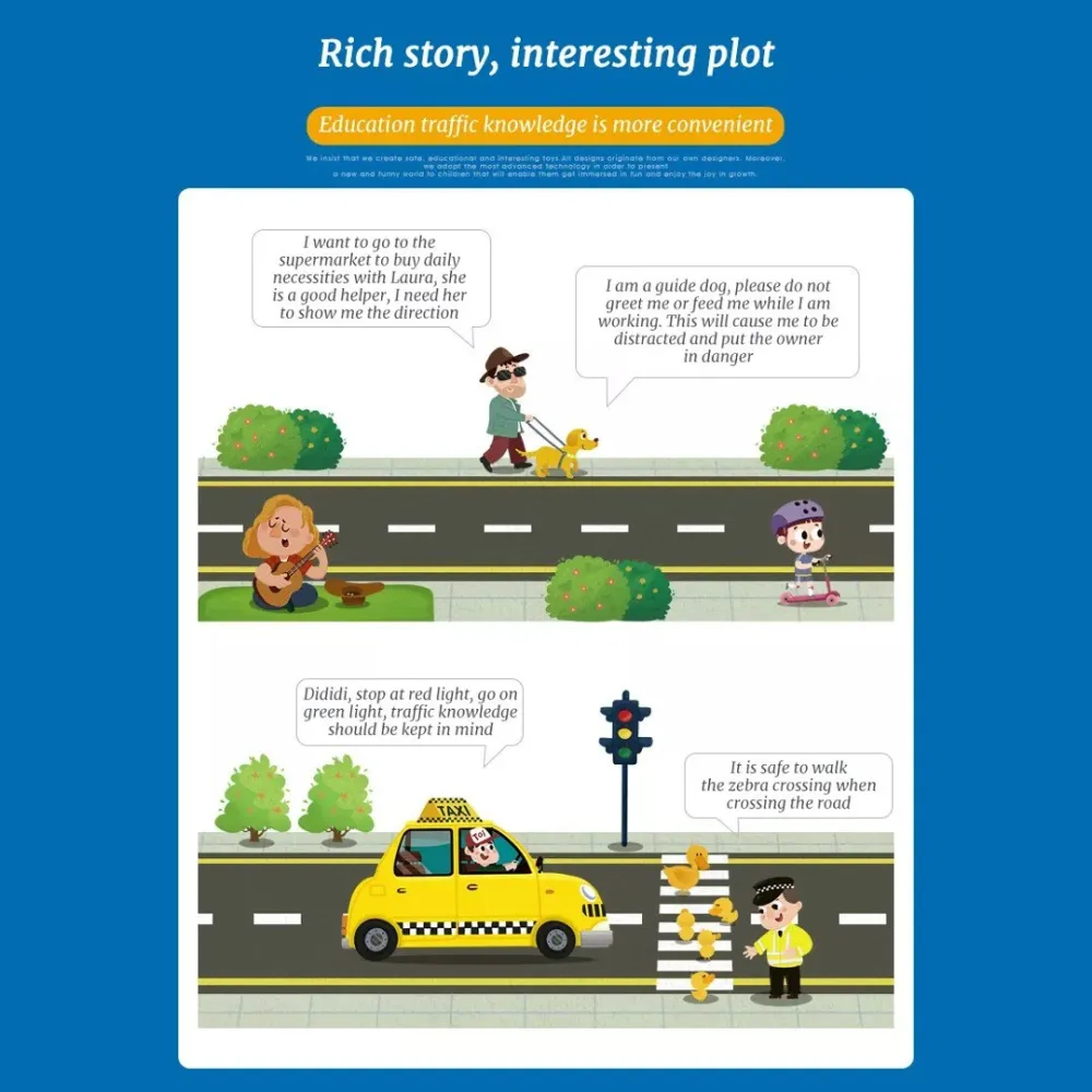 educational puzzle with motorway