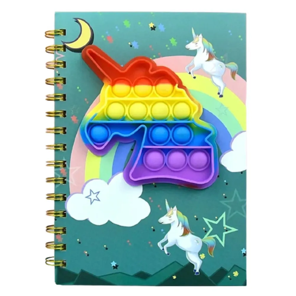 notebook with pop it