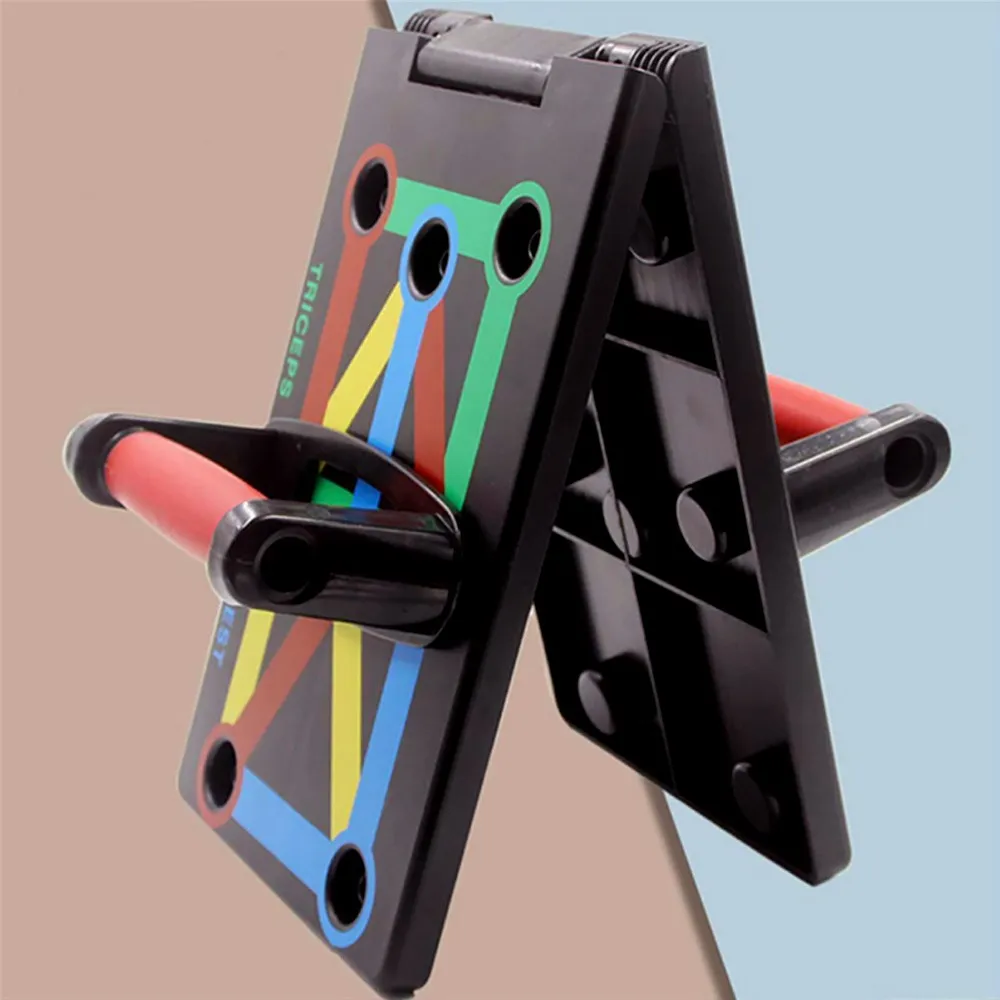 folded push - ups board with multiple support positions