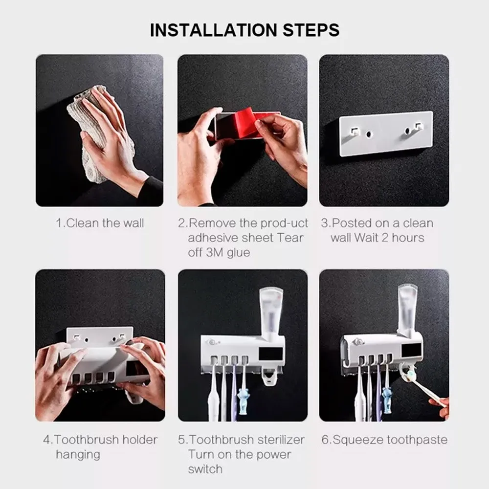 uvc sterilization sheath for toothbrushes