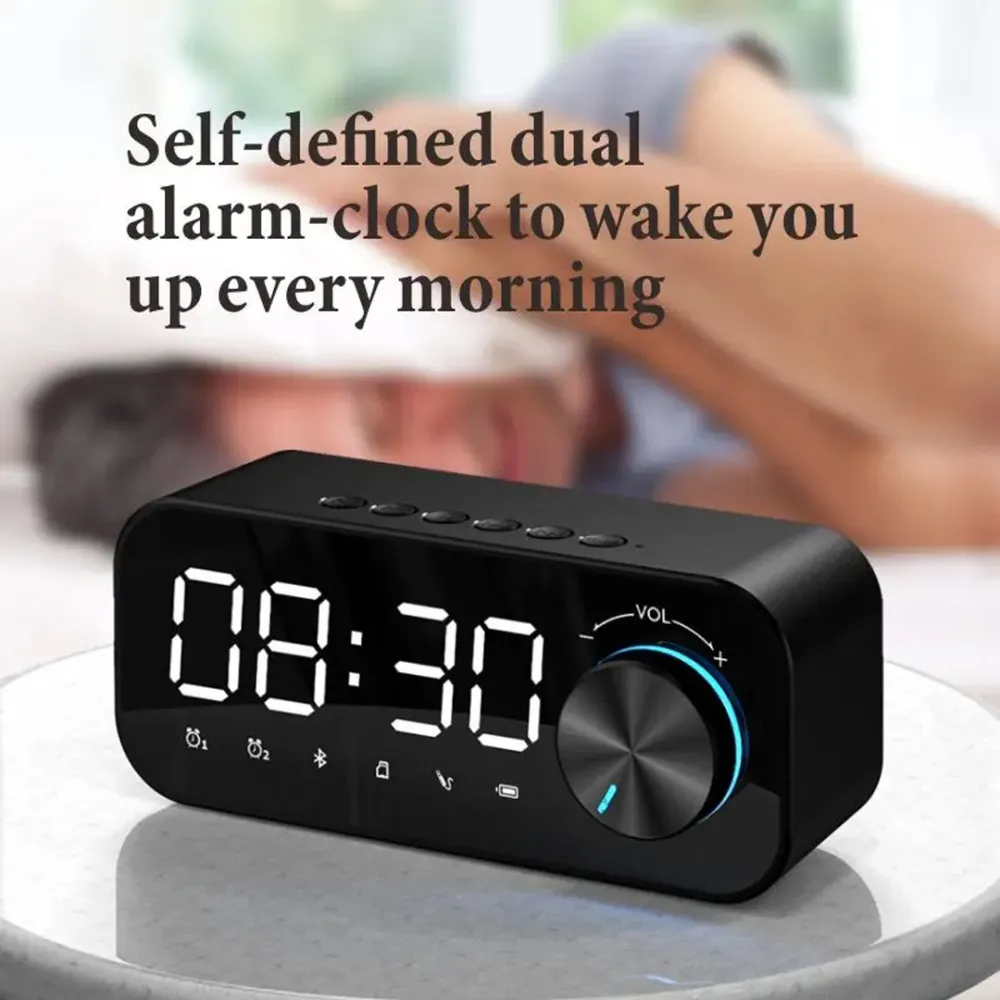 desktop clock - alarm clock with speaker and Bluetooth B126