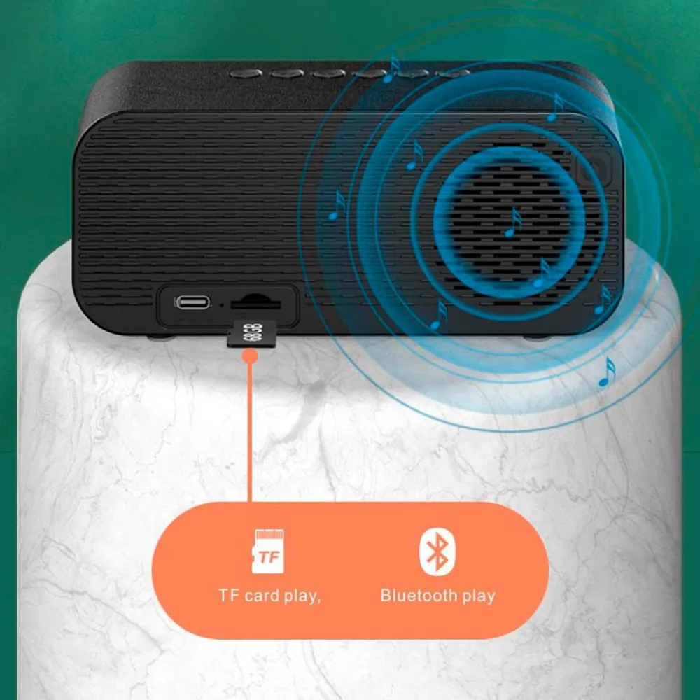 desktop clock - alarm clock with speaker and Bluetooth B126