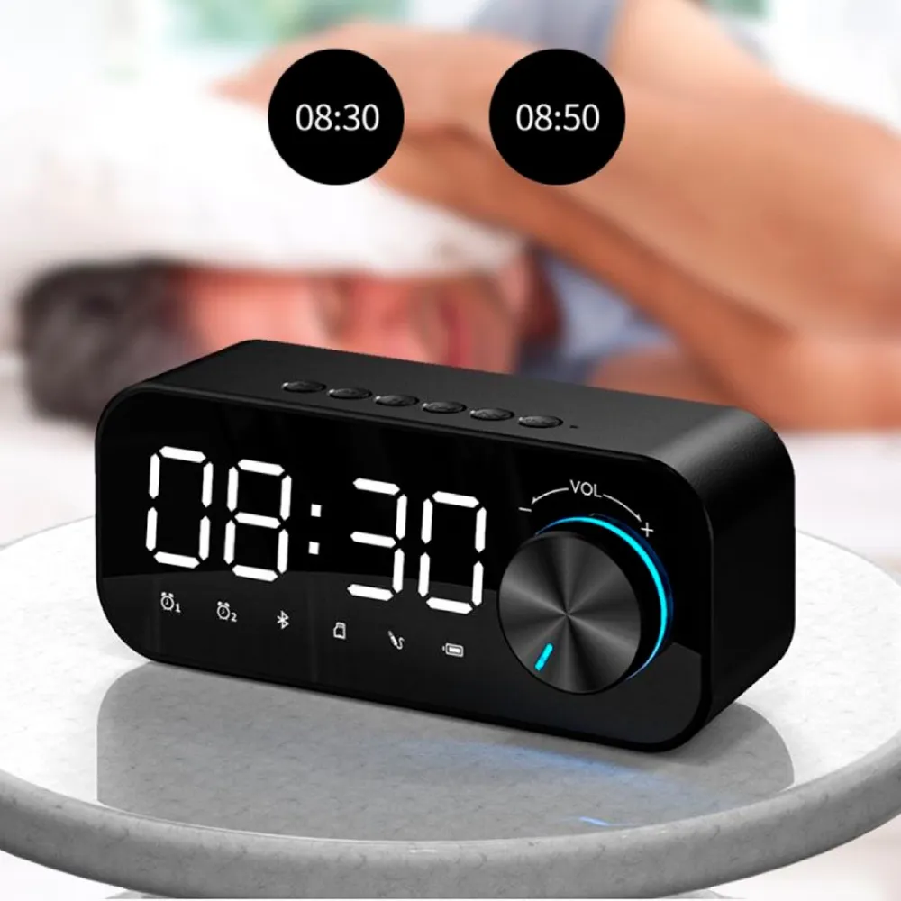 desktop clock - alarm clock with speaker and Bluetooth B126