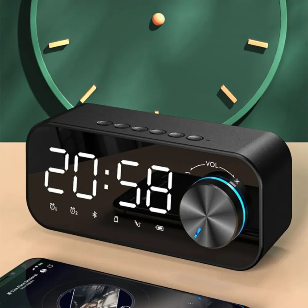 desktop clock - alarm clock with speaker and Bluetooth B126