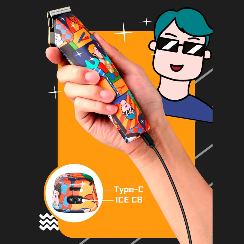Graffiti USB Charging Hair Trimmer