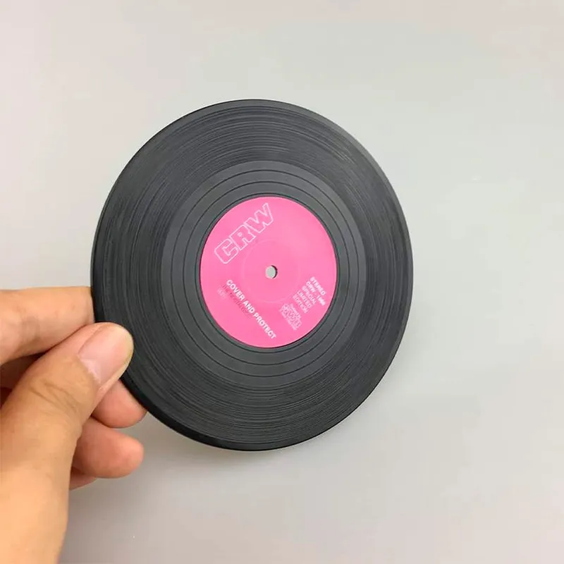 6pcs Vinyl Record Coasters