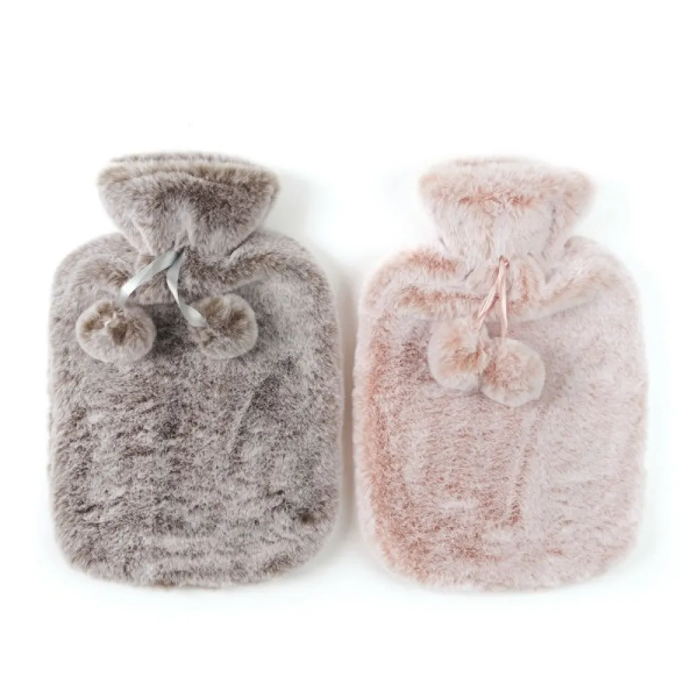 furry hot water bottle 2l
