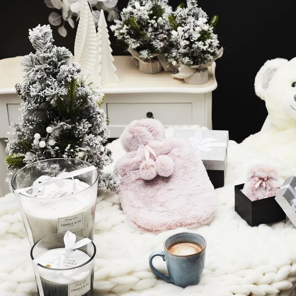 furry hot water bottle 2l