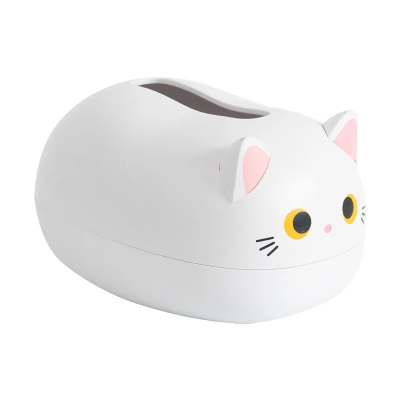 Cat Design Plastic Tissue Box