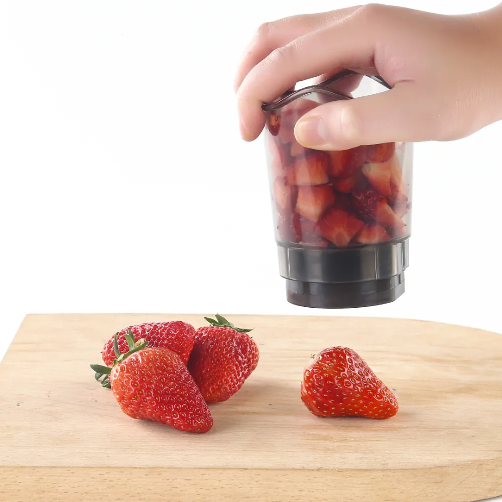 Portable fruit slicer cup