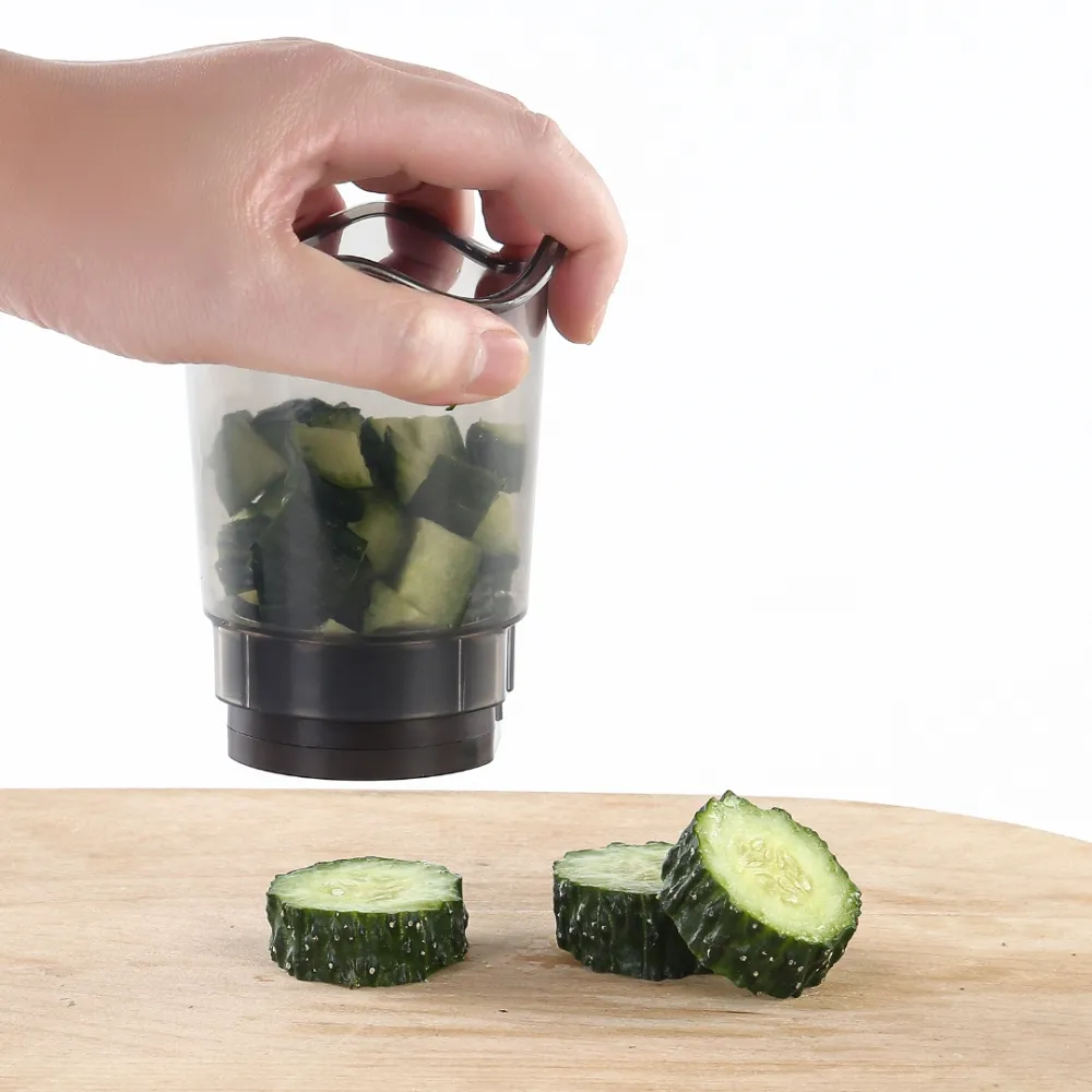 Portable fruit slicer cup