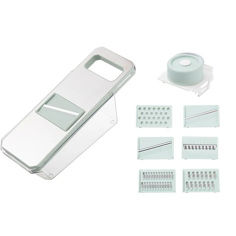Stainless Steel Food Cutter with 6 Blades