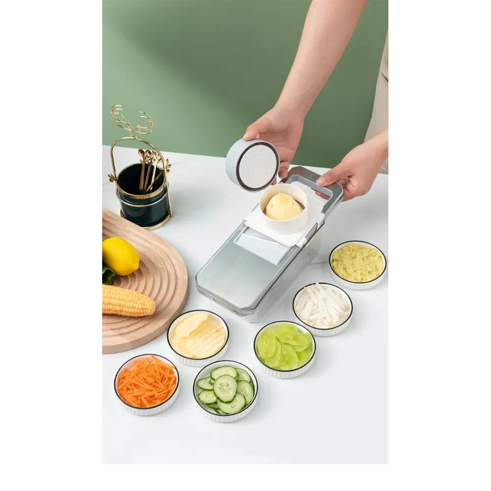 Stainless Steel Food Cutter with 6 Blades