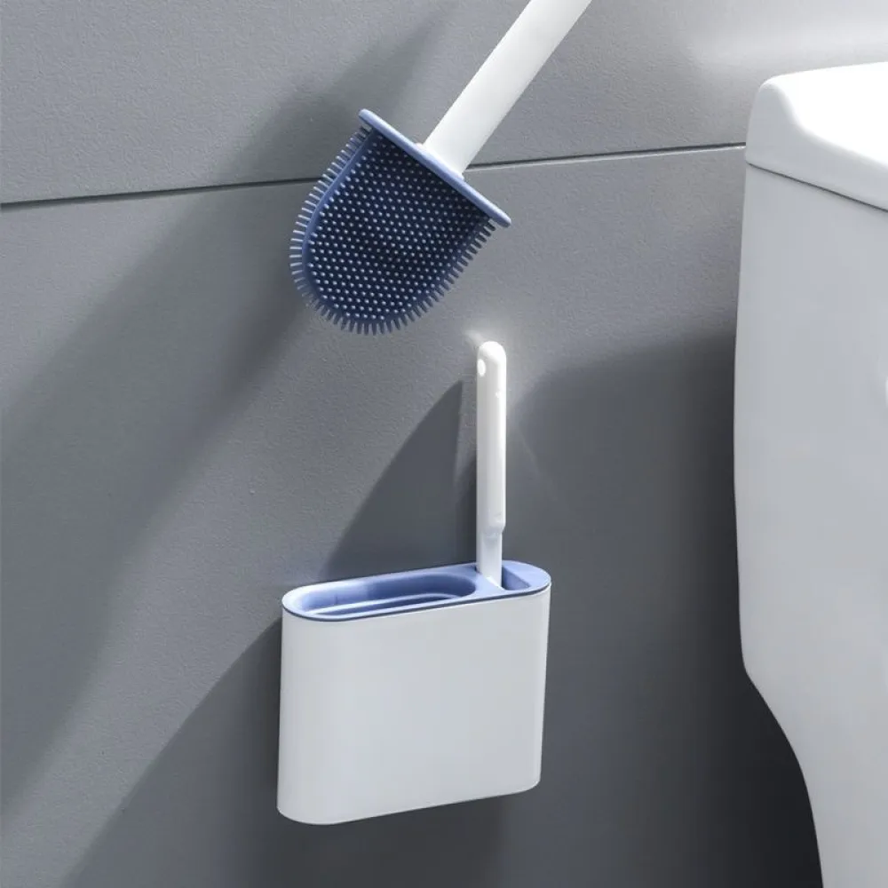 Wall-Mounted Toilet Brush Set