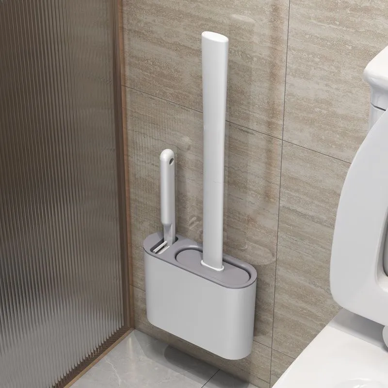 Wall-Mounted Toilet Brush Set