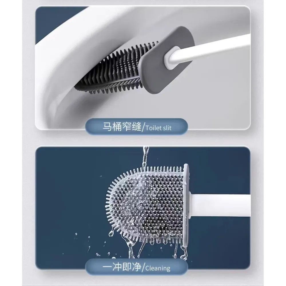 Wall-Mounted Toilet Brush Set