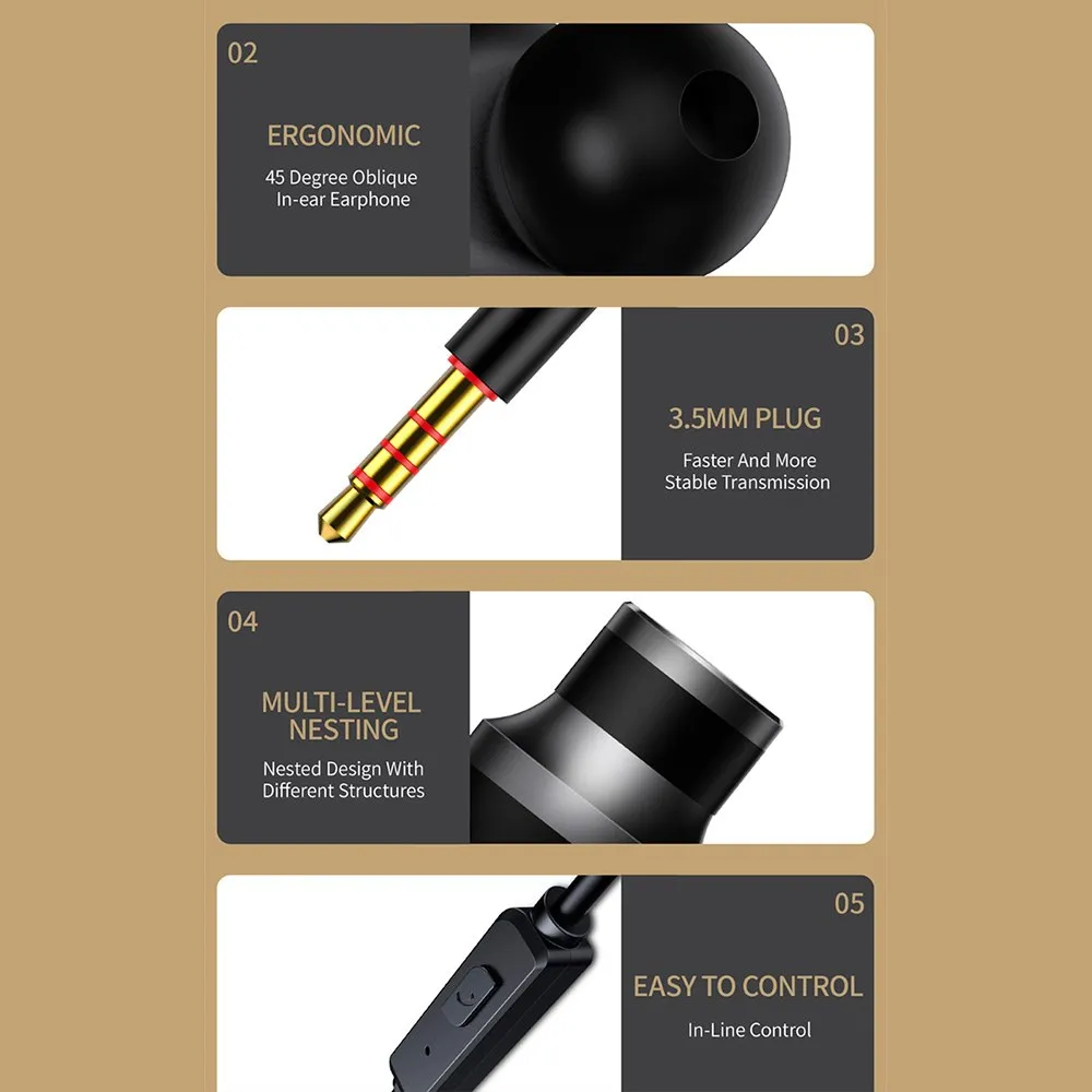 wired headphones kj907