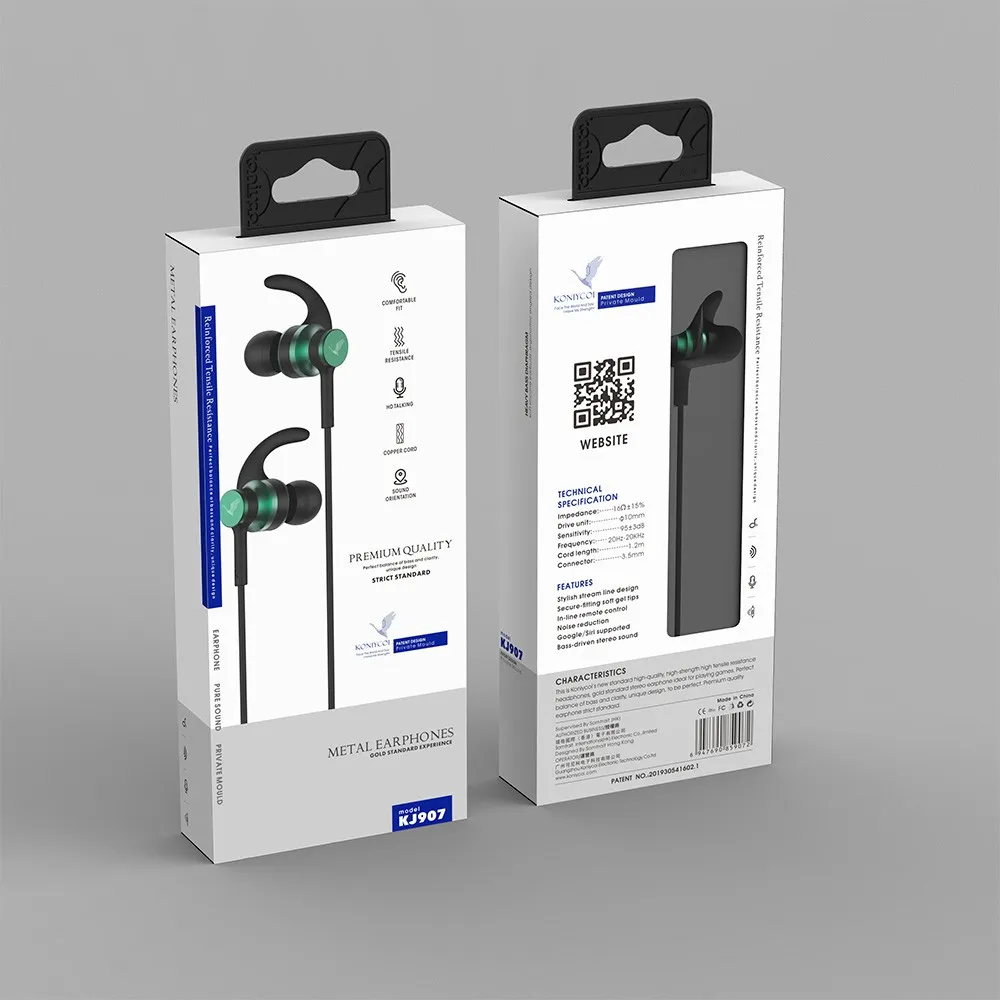 wired headphones kj907