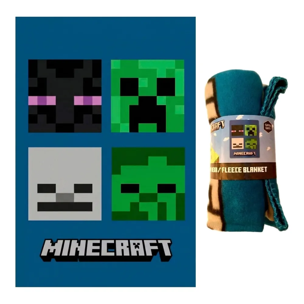 Fleece blanket Minecraft