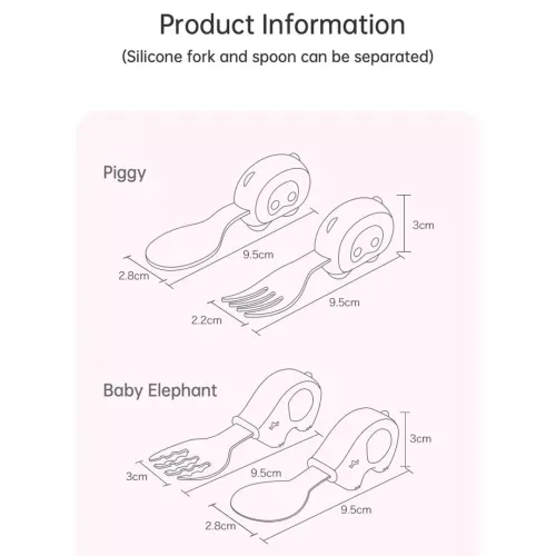 βρεφικό σετ πιρούνι και κουτάλι