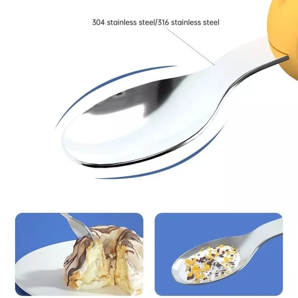 Animal Grip Baby Spoon & Fork Set