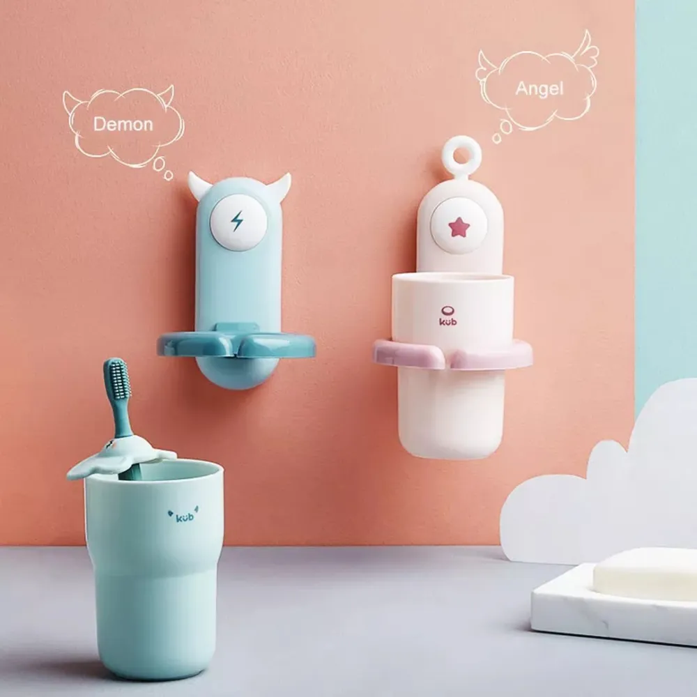 toothbrush holder and glass