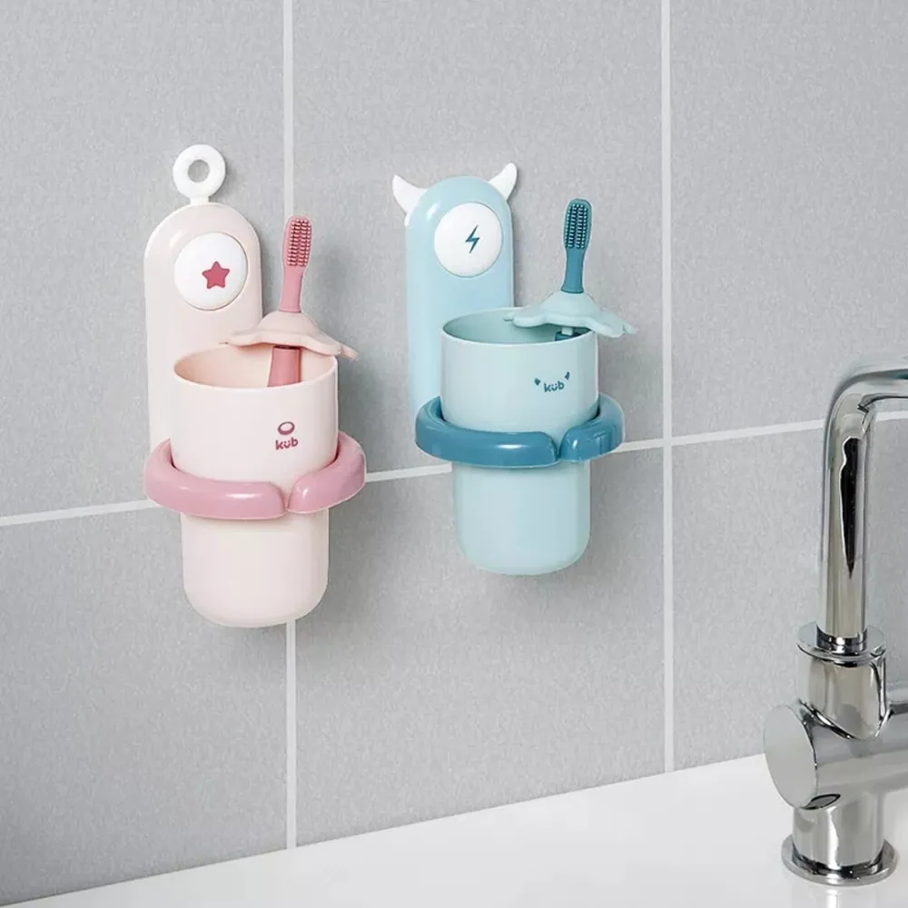 toothbrush holder and glass