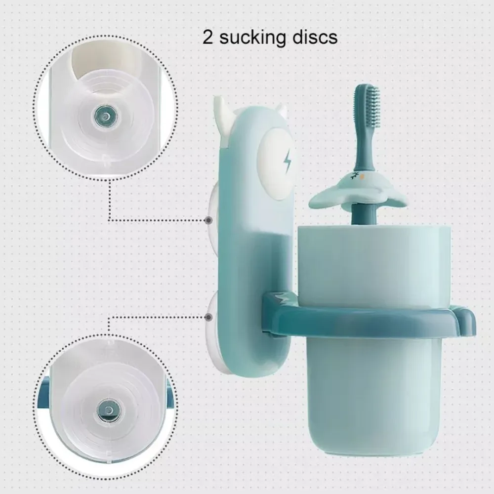 toothbrush holder and glass