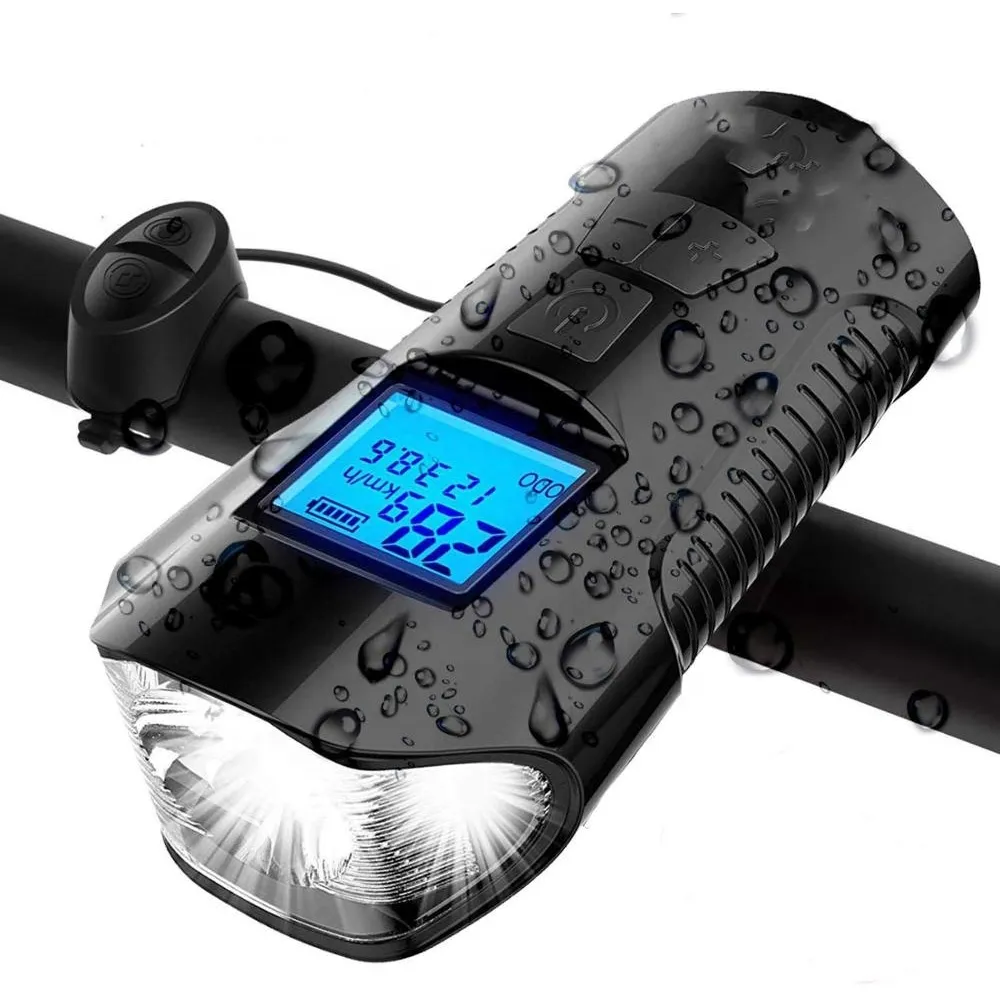 flashlight - bicycle counter with horn