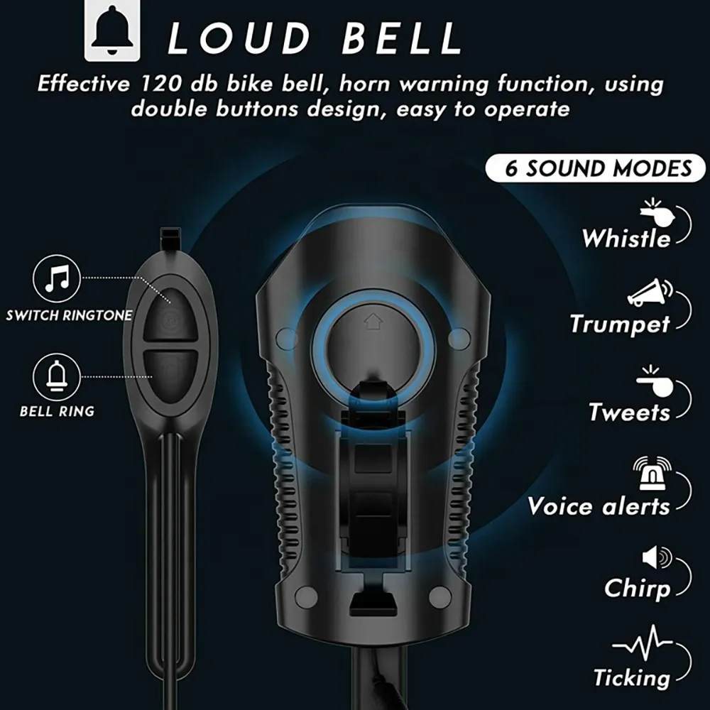 flashlight - bicycle counter with horn