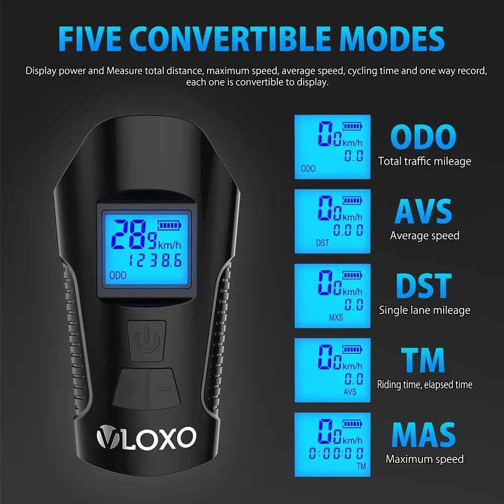 flashlight - bicycle counter with horn